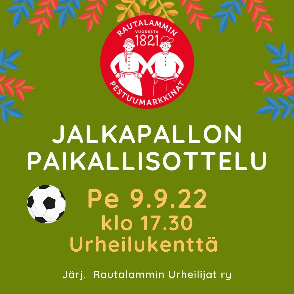 Jalkapallon paikallisottelu 9.9.22